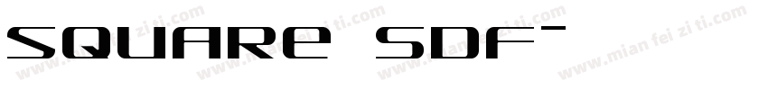 square SDF字体转换